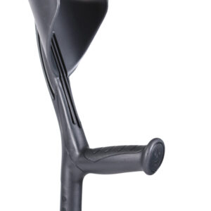 Canne anglaise Evolution, alu, avec poignée gris foncé